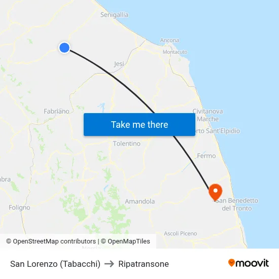 San Lorenzo (Tobacco Shop) to Ripatransone map