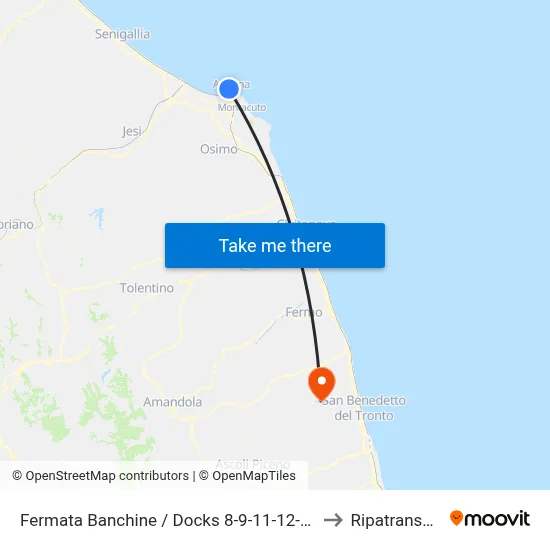 Docks Stop 8-9-11-12-13-15 to Ripatransone map