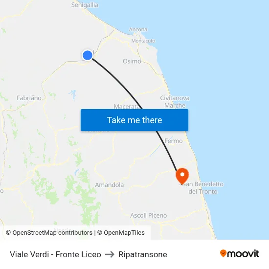 Verdi Avenue - Opposite High School to Ripatransone map