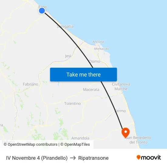 IV Novembre 4 (Pirandello) to Ripatransone map
