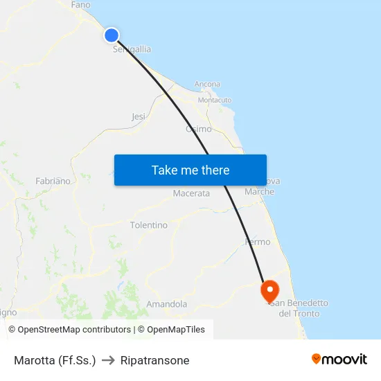 Marotta (Ff.Ss.) to Ripatransone map