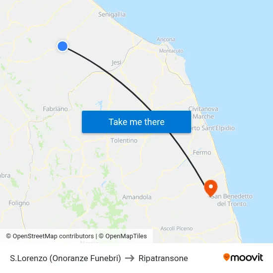 S.Lorenzo (Funeral Home) to Ripatransone map