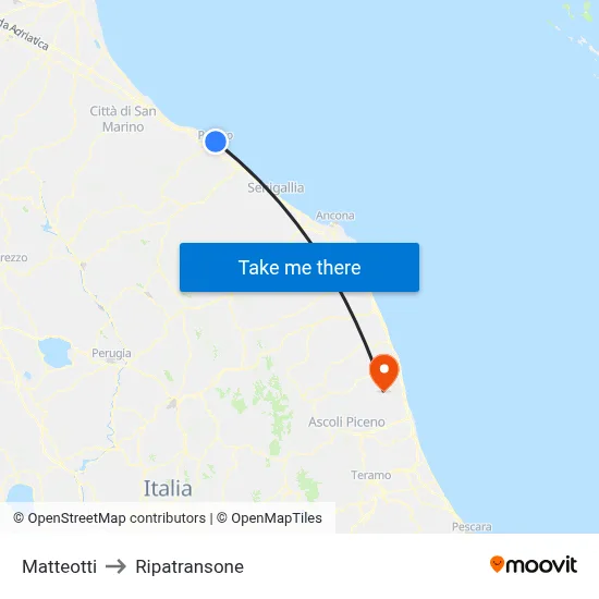 Matteotti to Ripatransone map