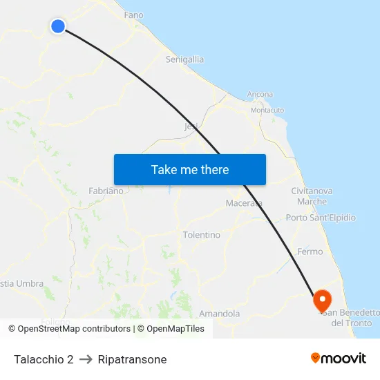 Talacchio 2 to Ripatransone map