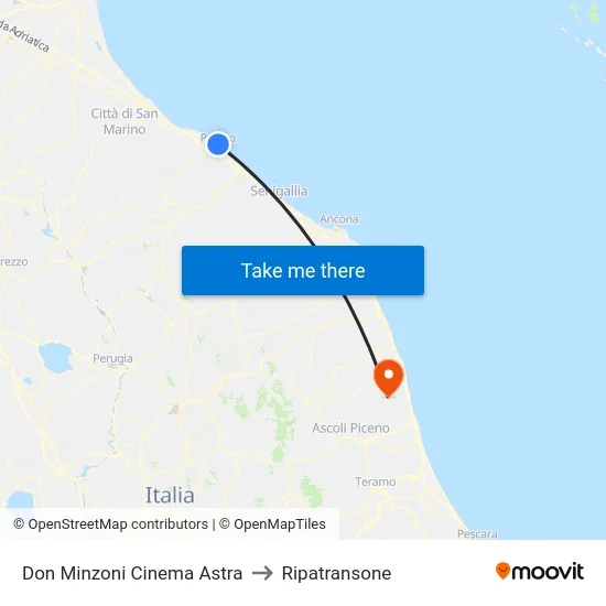 Don Minzoni Cinema Astra to Ripatransone map