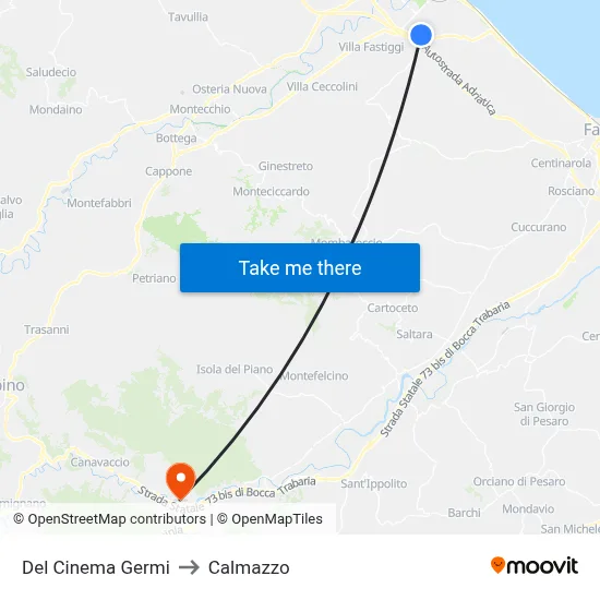 Cinema Germi to Calmazzo map