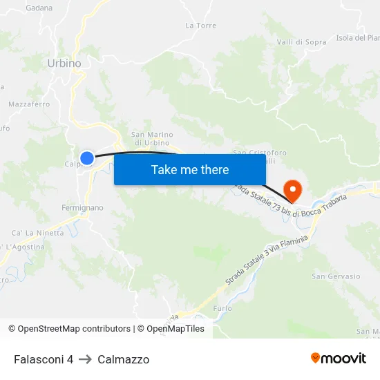 Falasconi 4 to Calmazzo map
