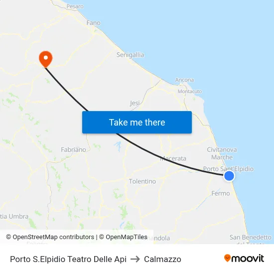 Porto Sant'Elpidio Teatro Delle Api to Calmazzo map