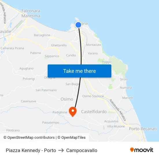 Kennedy Square - Port to Campocavallo map