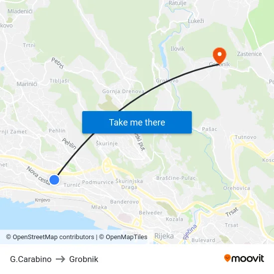 G.Carabino to Grobnik map