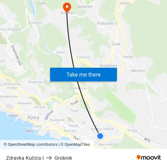 Zdravka Kučića I to Grobnik map