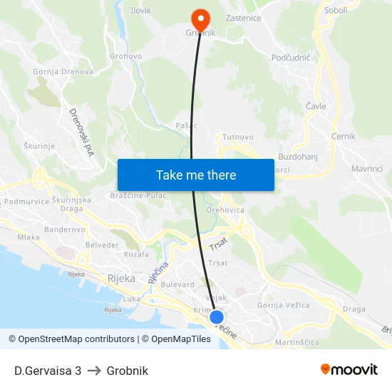 D.Gervaisa 3 to Grobnik map