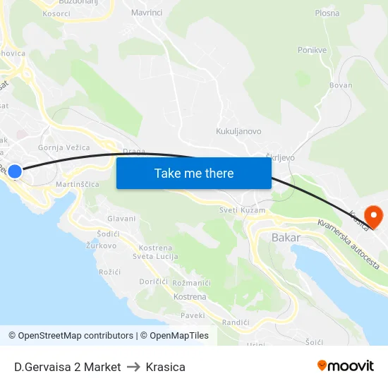 D.Gervaisa 2 Market to Krasica map