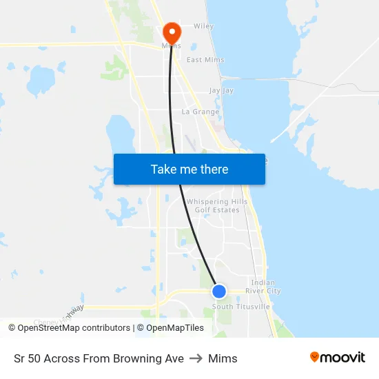 Sr 50 Across From Browning Ave to Mims map