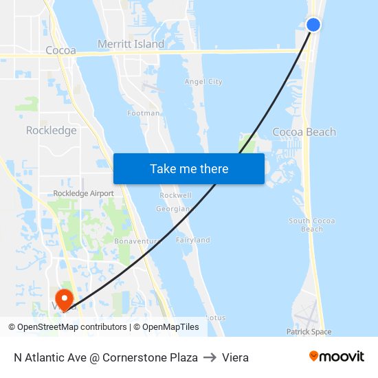 N Atlantic Ave @ Cornerstone Plaza to Viera map