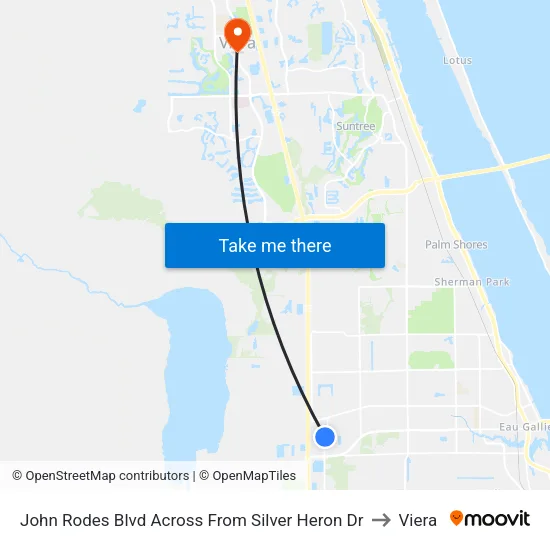 John Rodes Blvd Across From Silver Heron Dr to Viera map