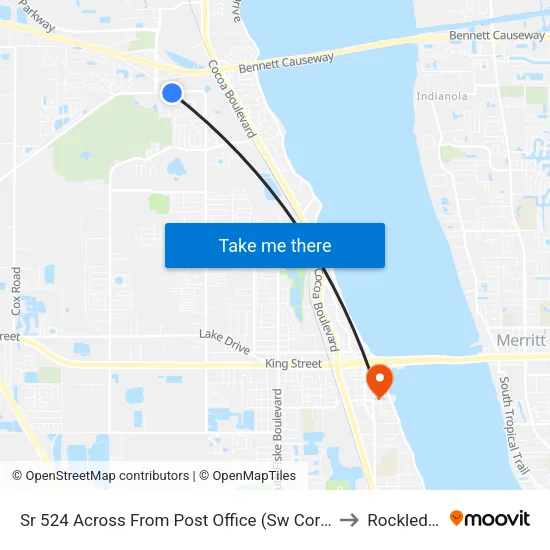 Sr 524 Across From Post Office (Sw Corner) to Rockledge map