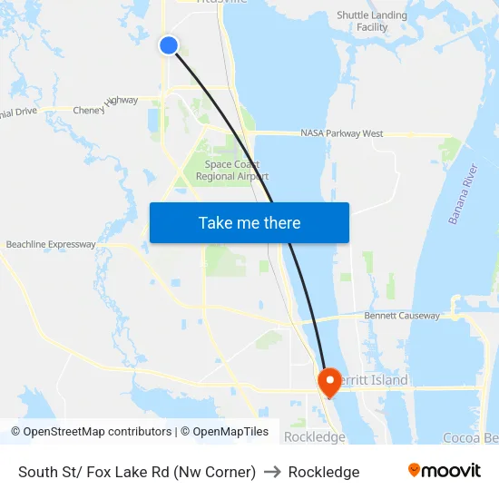 South St/ Fox Lake Rd (Nw Corner) to Rockledge map