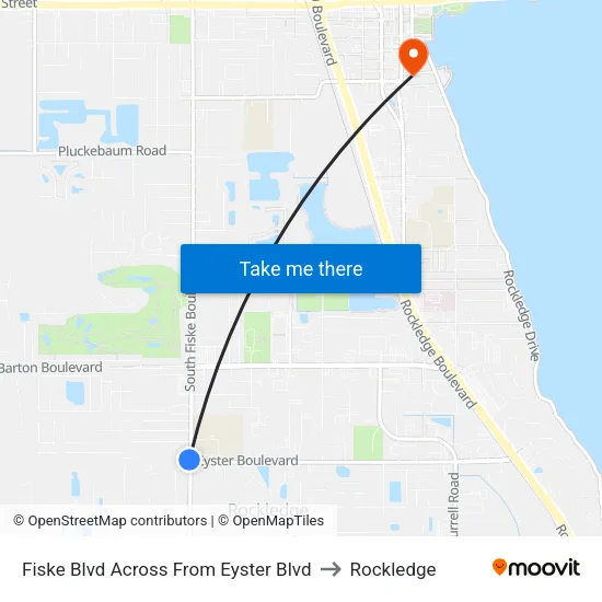 Fiske Blvd Across From Eyster Blvd to Rockledge map