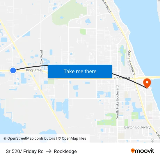 Sr 520/ Friday Rd to Rockledge map