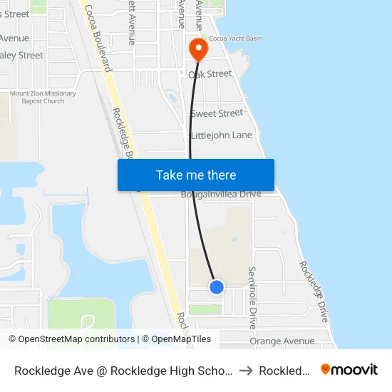 Rockledge Ave @ Rockledge High School to Rockledge map