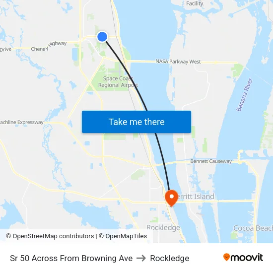 Sr 50 Across From Browning Ave to Rockledge map