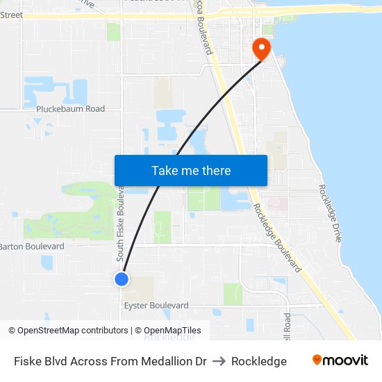 Fiske Blvd Across From Medallion Dr to Rockledge map