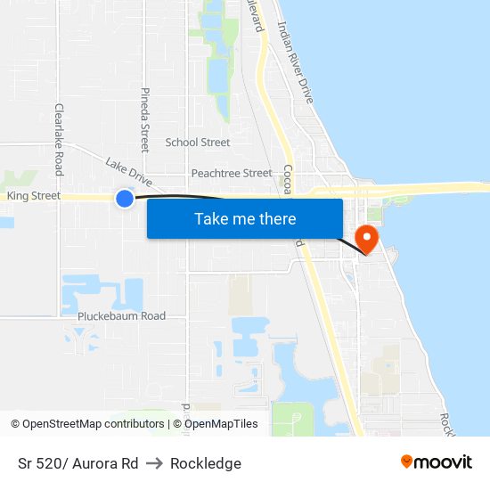 Sr 520/ Aurora Rd to Rockledge map