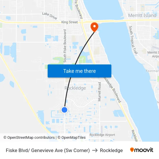 Fiske Blvd/ Genevieve Ave (Sw Corner) to Rockledge map