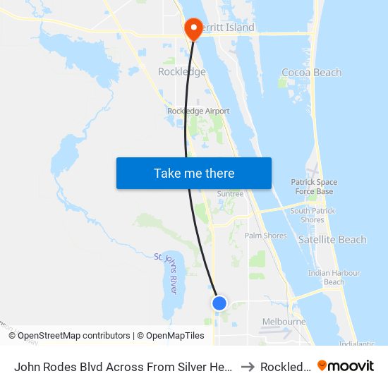 John Rodes Blvd Across From Silver Heron Dr to Rockledge map