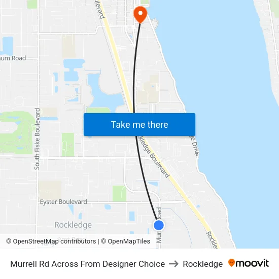 Murrell Rd Across From Designer Choice to Rockledge map