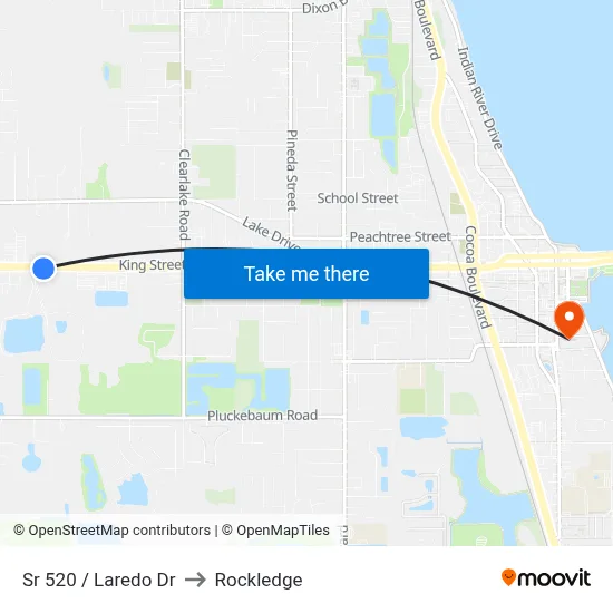 Sr 520 / Laredo Dr to Rockledge map