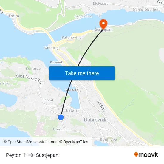 Peyton 1 to Sustjepan map