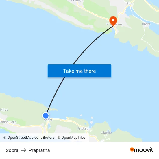 Sobra to Prapratna map