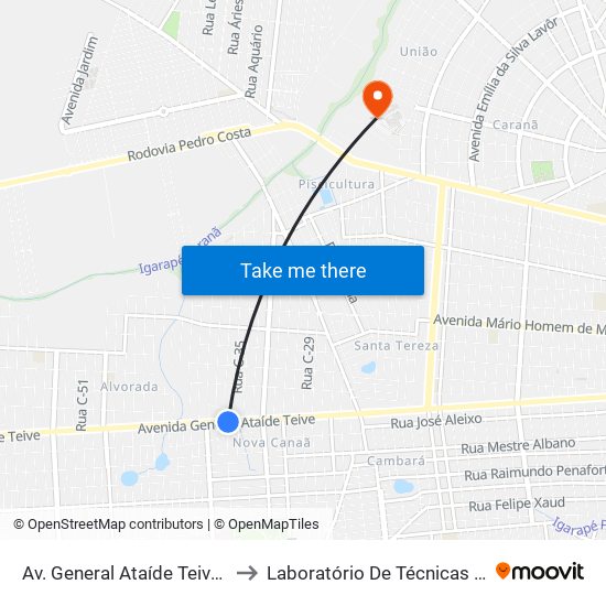 Av. General Ataíde Teive, 7093 B/C to Laboratório De Técnicas Alimentares map