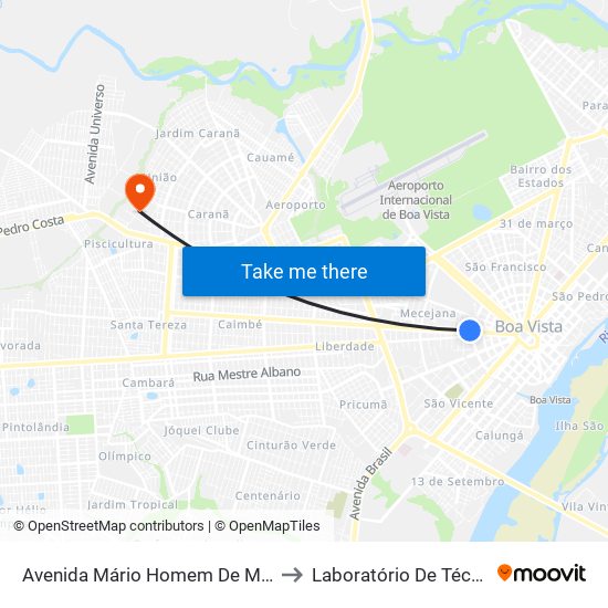 Avenida Mário Homem De Melo | Praça Do Mecejana to Laboratório De Técnicas Alimentares map