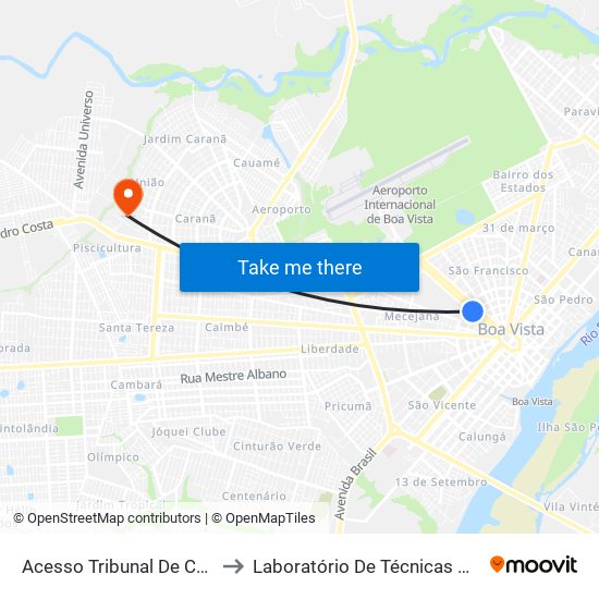 Acesso Tribunal De Contas B/C to Laboratório De Técnicas Alimentares map