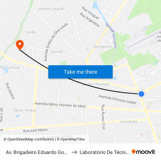 Av. Brigadeiro Eduardo Gomes, 4317-4331 B/C to Laboratório De Técnicas Alimentares map