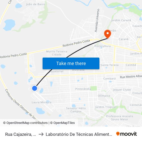 Rua Cajazeira, 56 to Laboratório De Técnicas Alimentares map