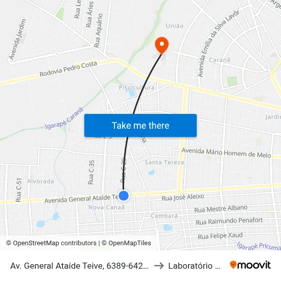 Av. General Ataíde Teive, 6389-6425 B/C to Laboratório Mac map