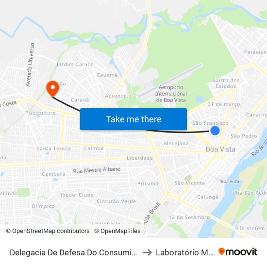 Delegacia De Defesa Do Consumidor to Laboratório Mac map