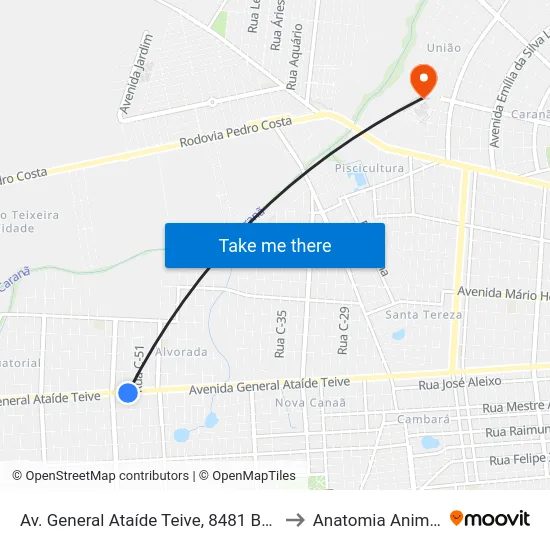 Av. General Ataíde Teive, 8481 B/C to Anatomia Animal map