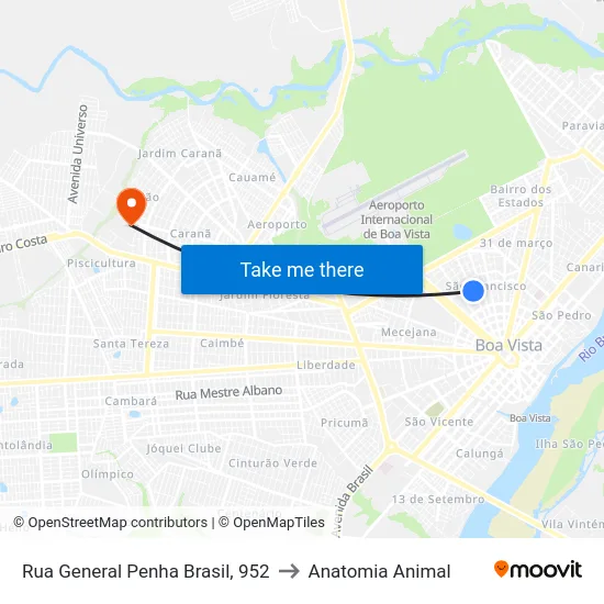 Rua General Penha Brasil, 952 to Anatomia Animal map