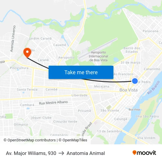 Av. Major Wiliams, 930 to Anatomia Animal map