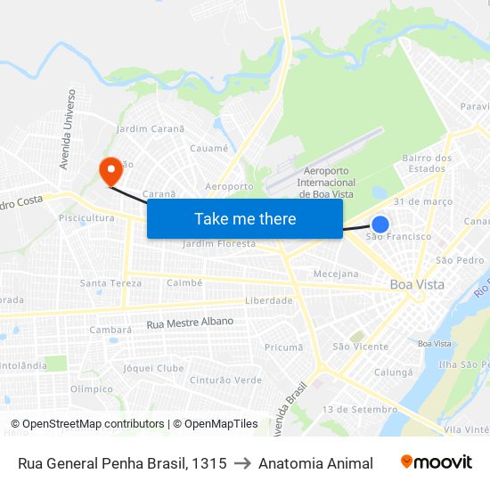 Rua General Penha Brasil, 1315 to Anatomia Animal map