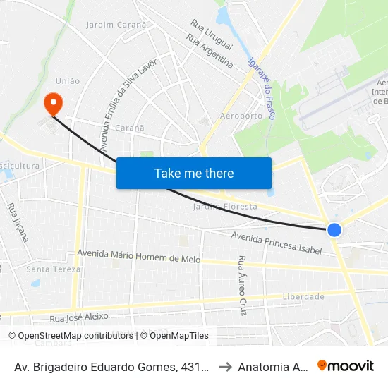 Av. Brigadeiro Eduardo Gomes, 4317-4331 B/C to Anatomia Animal map