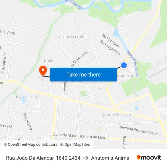 Rua João De Alençar, 1840-2434 to Anatomia Animal map