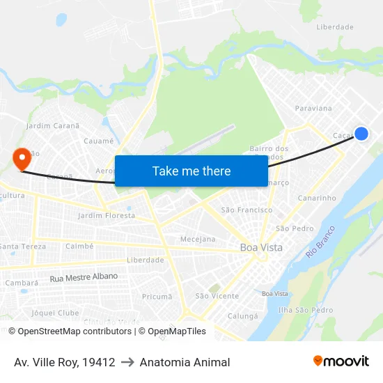 Av. Ville Roy, 19412 to Anatomia Animal map