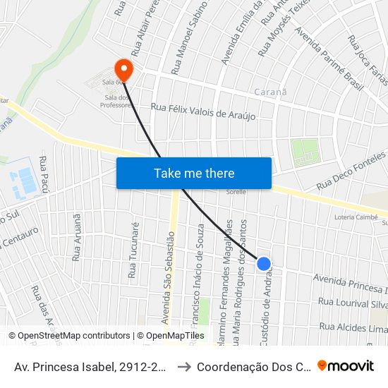 Av. Princesa Isabel, 2912-2936 C/B to Coordenação Dos Cursos map