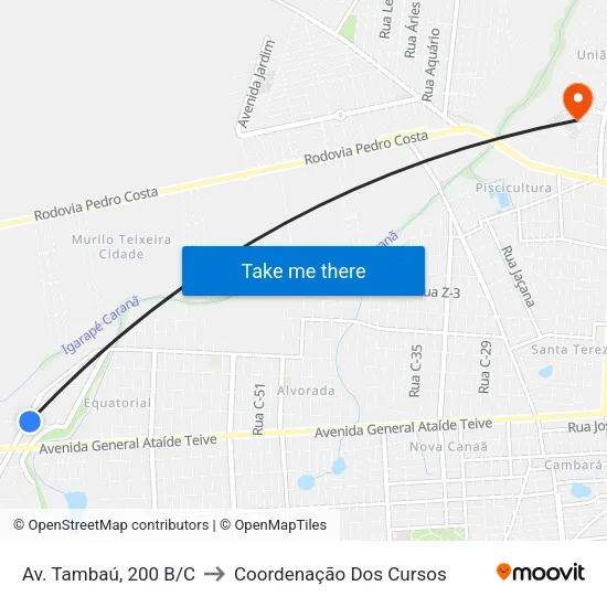 Av. Tambaú, 200 B/C to Coordenação Dos Cursos map